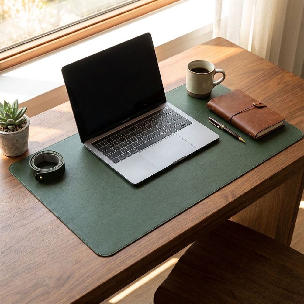 Leather Desk Pad - PU 가죽 소재의 양면 데스크 매트,
