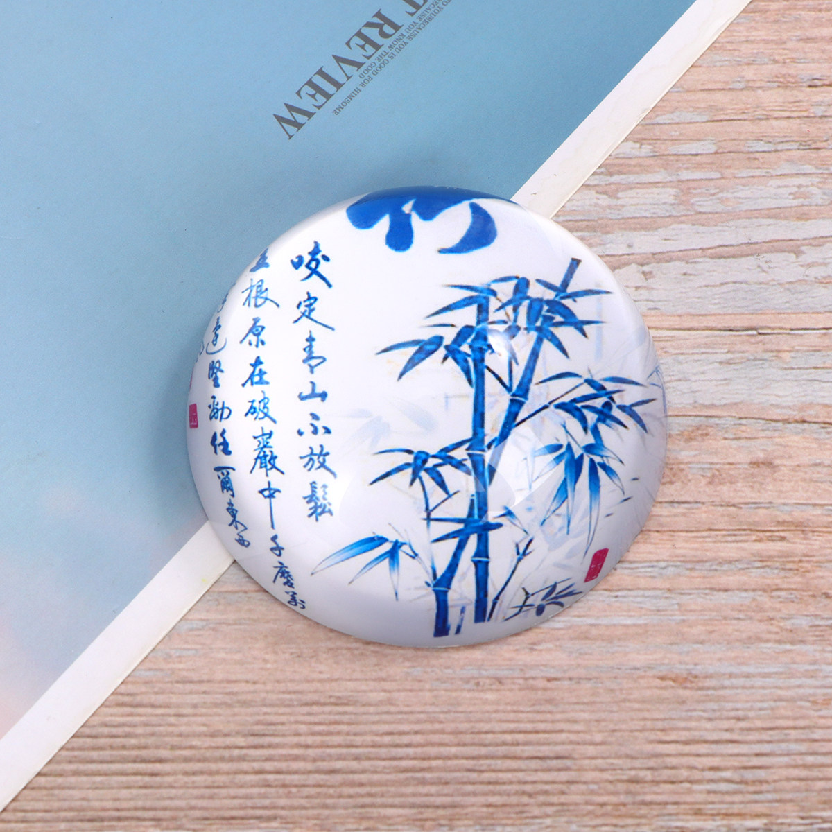Paper Weight Crystal - 70mm 유리 강철 크리스탈 반구형 페이퍼웨이트,