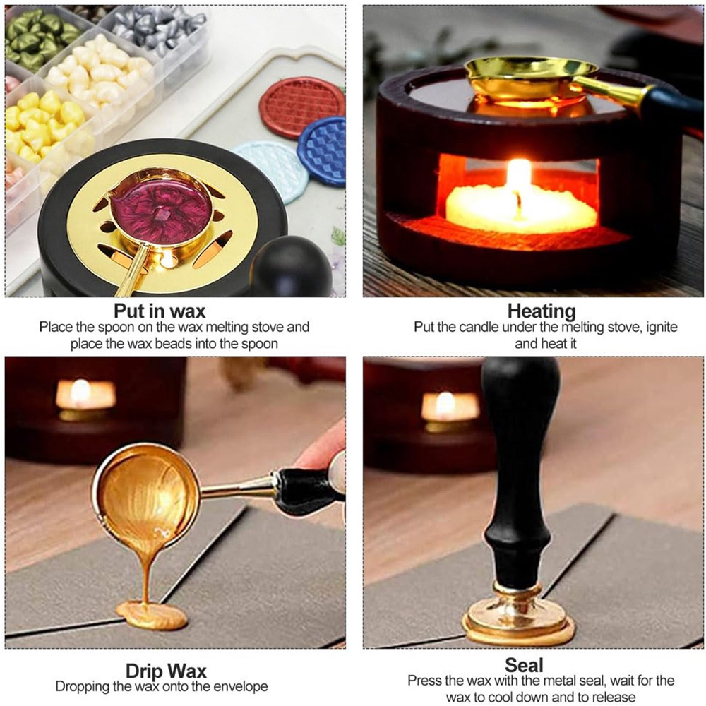 맞춤형 왁스 씰 스탬프 키트, 개인화된 왁스 씰링 스탬 - Wax Seal Stamp Set 리뷰 및 가격