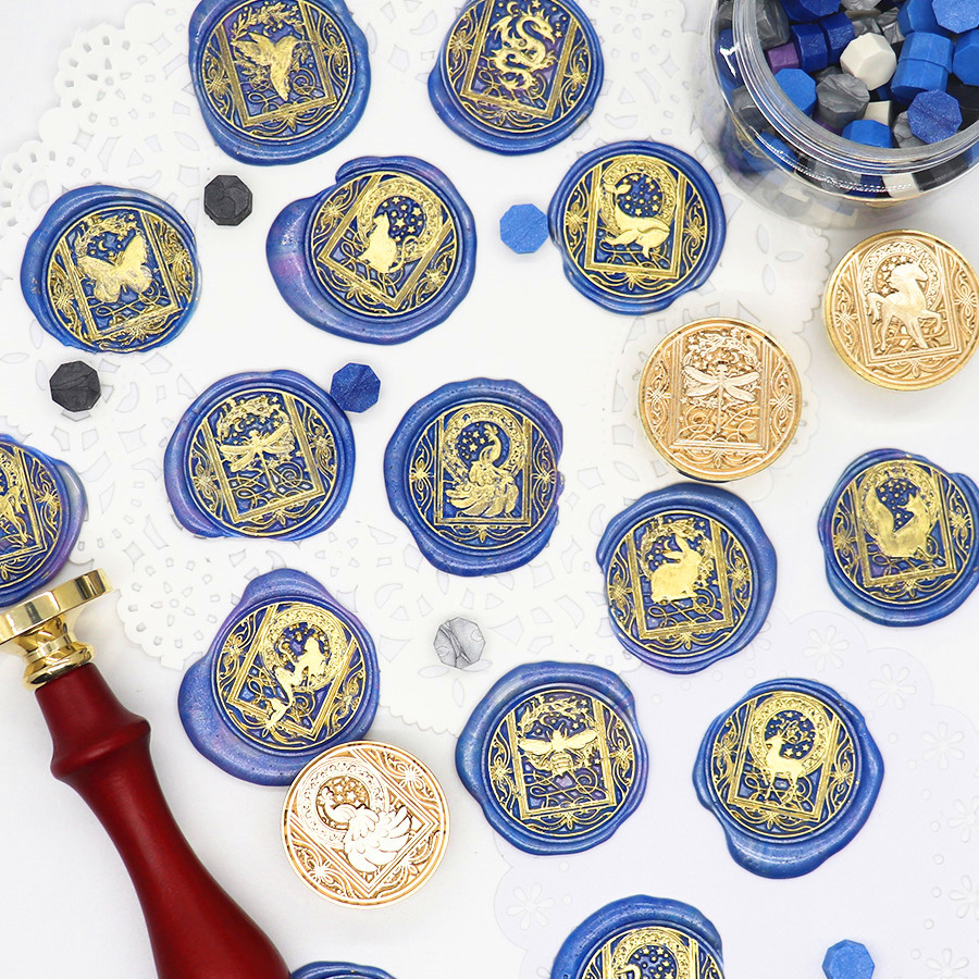 하늘 동물 왁스 인감 스탬프 빈티지 씰링 스탬프 헤드  - Wax Seal Stamp Set 리뷰 및 가격
