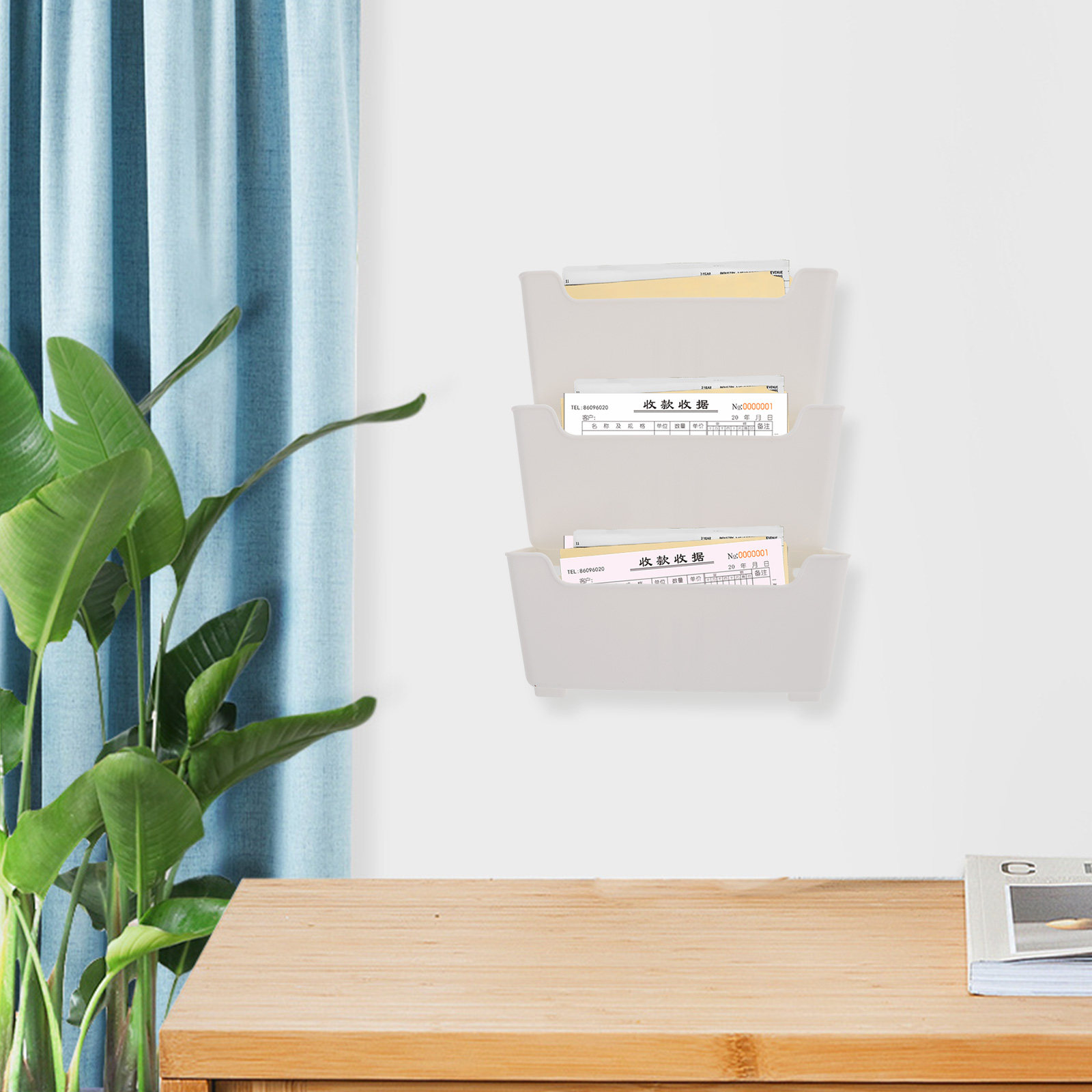 1세트 벽걸이형 파일 정리대, 투명한 디자인, 벽에 부 - Magazine Holder Rack 리뷰 및 가격