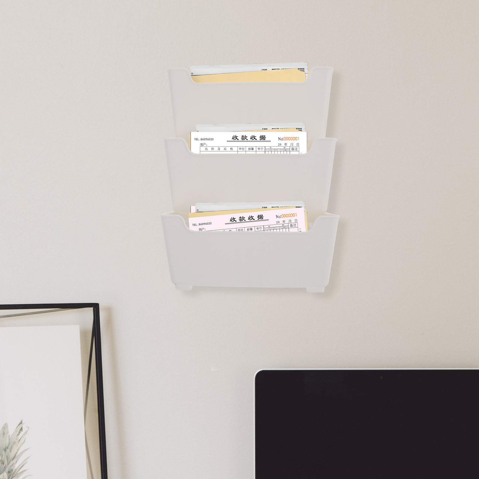 1세트 벽걸이형 파일 정리대, 투명한 디자인, 벽에 부 - Magazine Holder Rack 리뷰 및 가격
